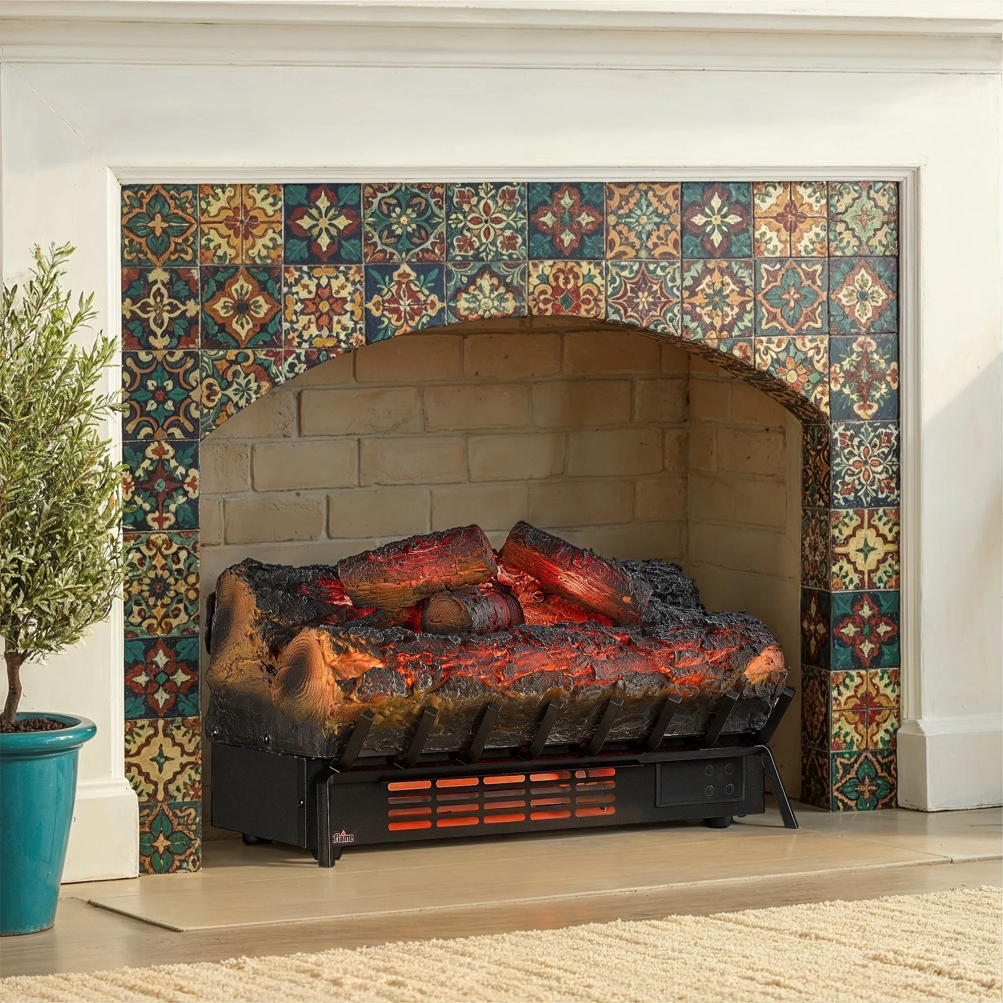 duraflame? Electric Infrared Log Set Heater with Remote