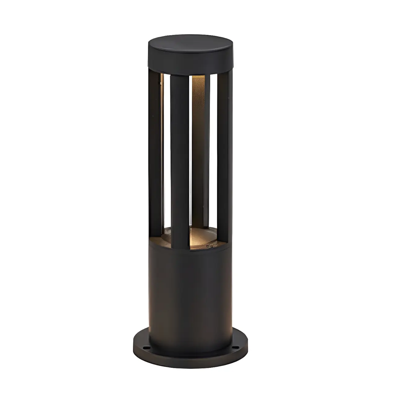Wired Geometric Simple Metal Post Cap Light