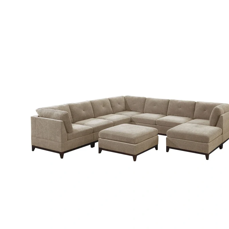 Camel Chenille Sectional Modular