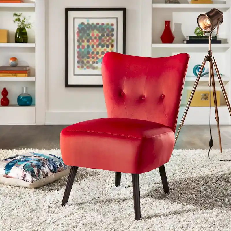 Imani 22.5 Wide Tufted Accent Chair by iNSPIRE Q Bold