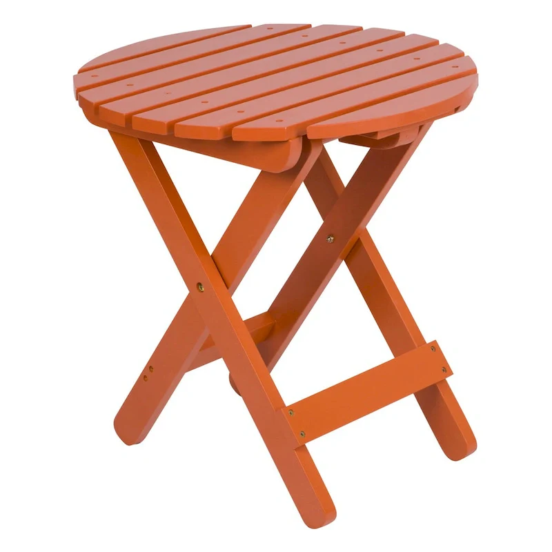 Remedy 19 Assembled Cedar Wood Round Collapsible Folding Table