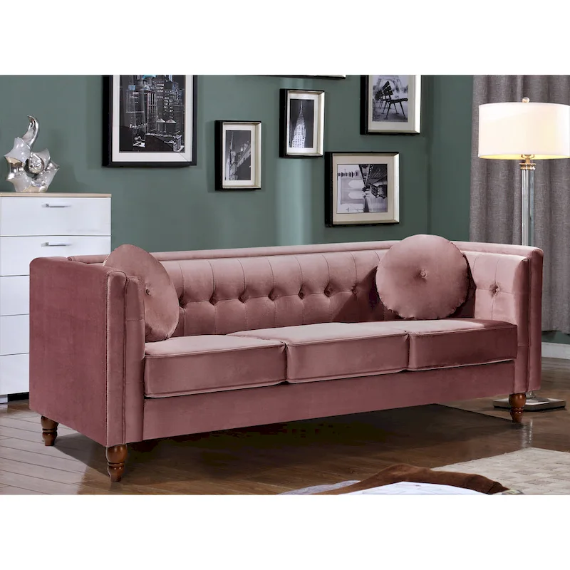 Roberta Velvet Chesterfield Sofa