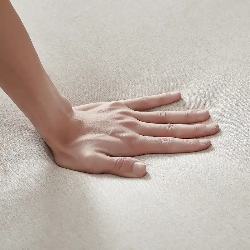 Linen Convertible Loveseat Sleeper Sofa with Adjustable Backrest - 38.60 x 54.00 x 31.90