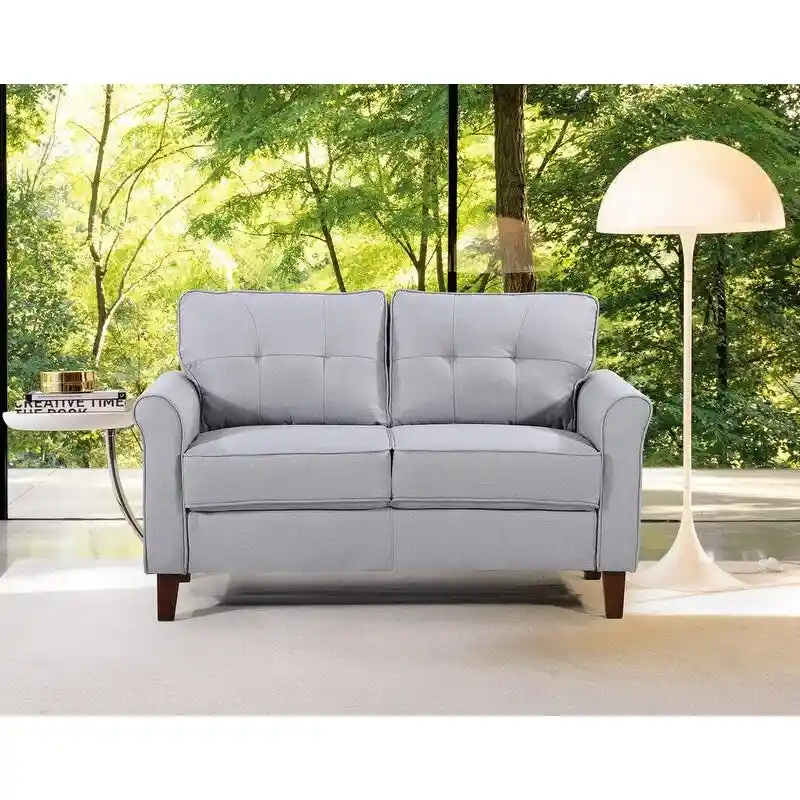 Kouchouk Tufted Mid Century 2 Piece Living Room Set- Loveseat & Sofa