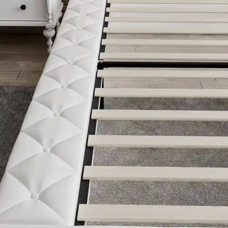 Queen/King Designer Bed Frame with LED Ambiance Lighting PU Leather