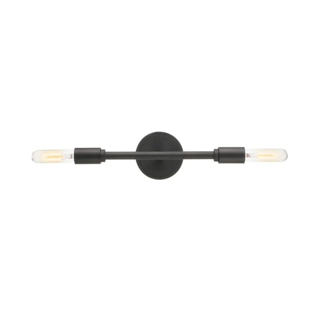Industrial Black Metal 4-Light Cylinder Vanity Lights