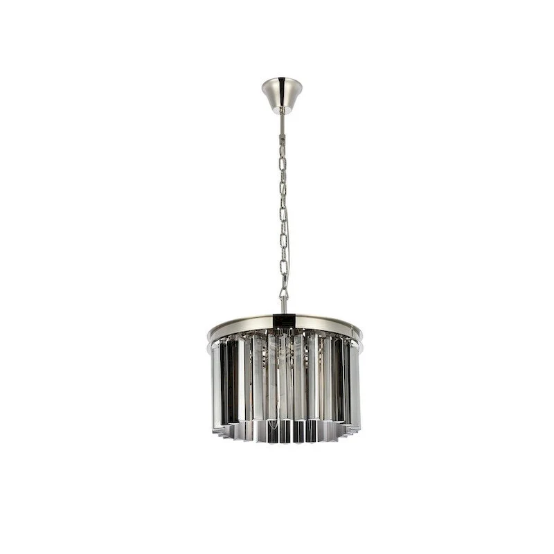 Royce Edge 3-Light Polished Nickel Pendant