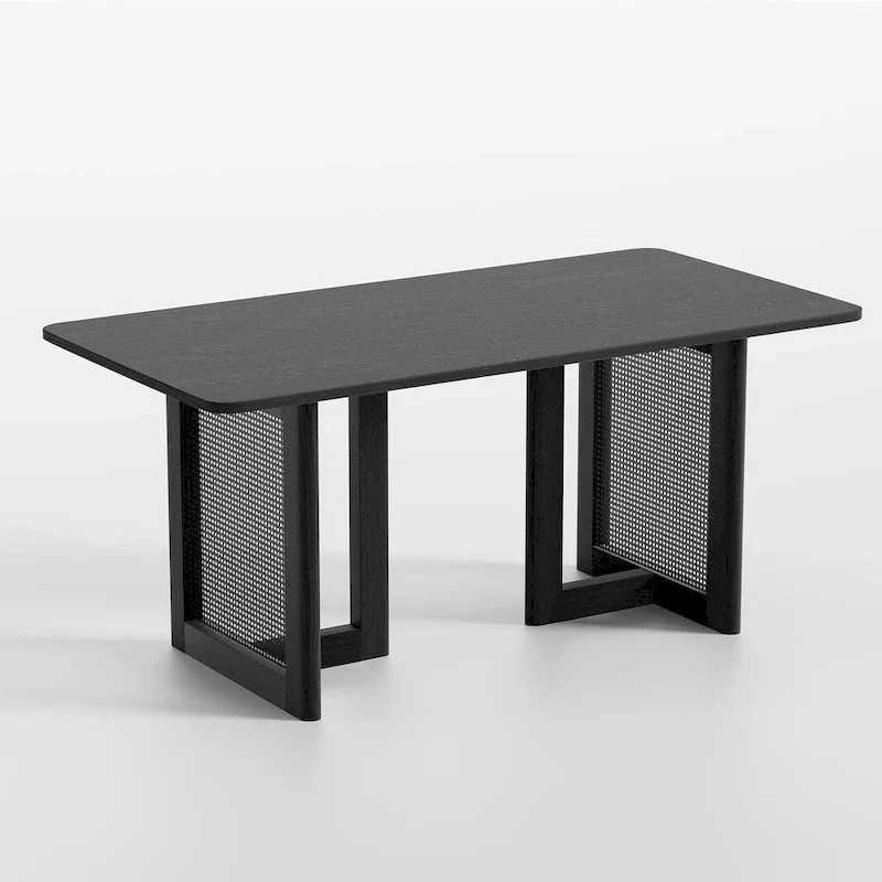 Lumioca Cinna Oak Wood Double Pedestal Dining Table