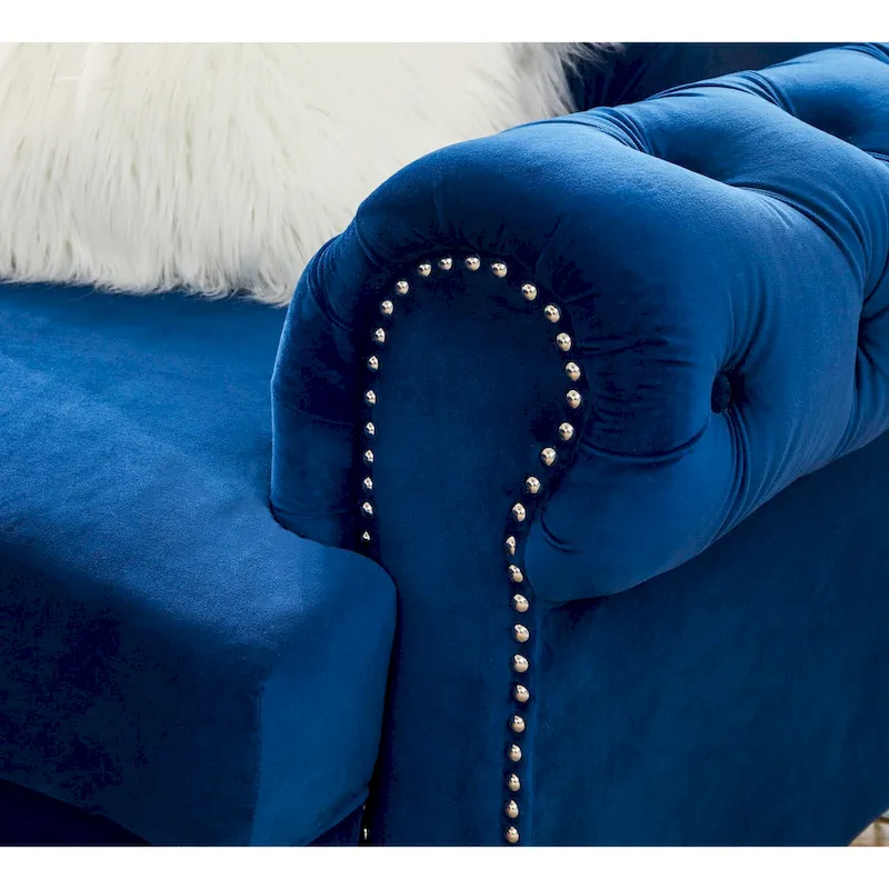 138.6 Velvet curved sofa Symmetrical Modular Sectional