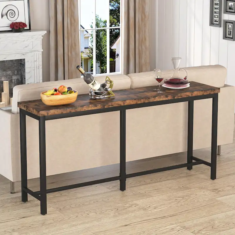 Extra Long Sofa Table, 70.9 inches Console Table Behind Couch/Sofa, Entrance Table/Bar Table