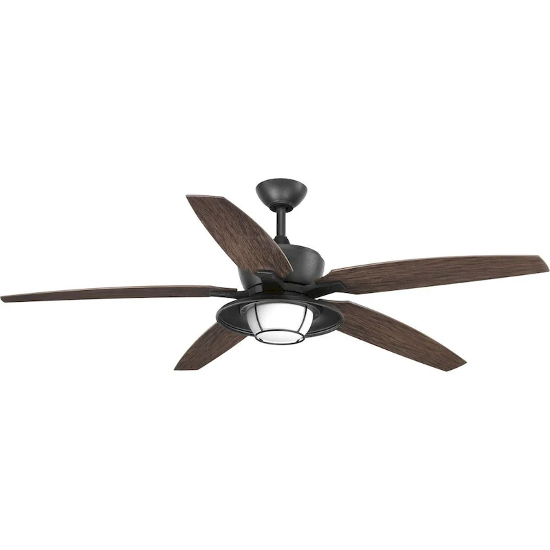 Montague Collection 60  Indoor Outdoor Five-Blade Ceiling Fan - 17.625  x 60  x 60
