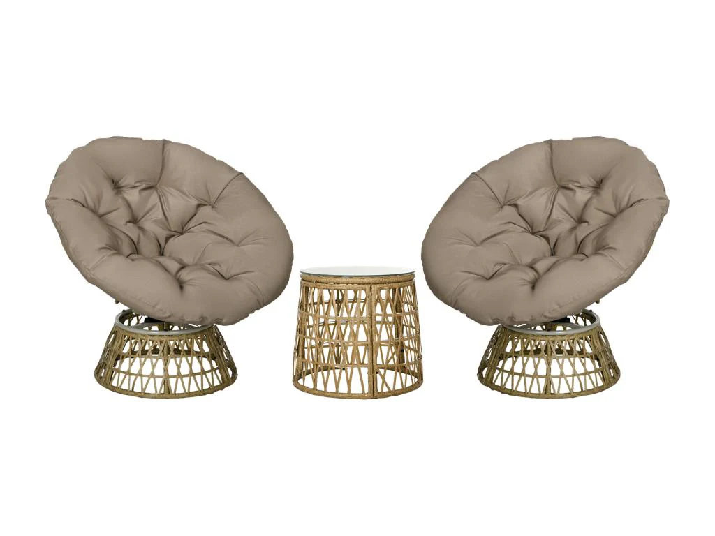 Ensemble Salon Jardin - Beige