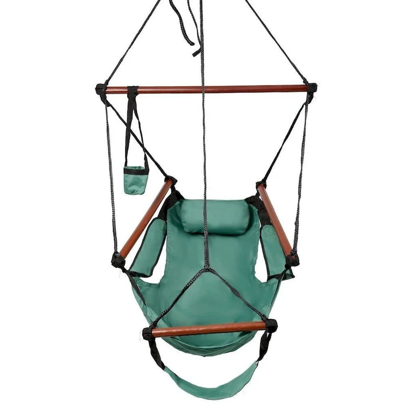 Well-equipped S-shaped Hook S-hook Cacolet Green Hanging Seat Hammock Chairs