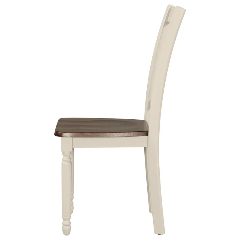 Classic 6-Piece Dining Set Wooden Table and 4 Chairs with Bench