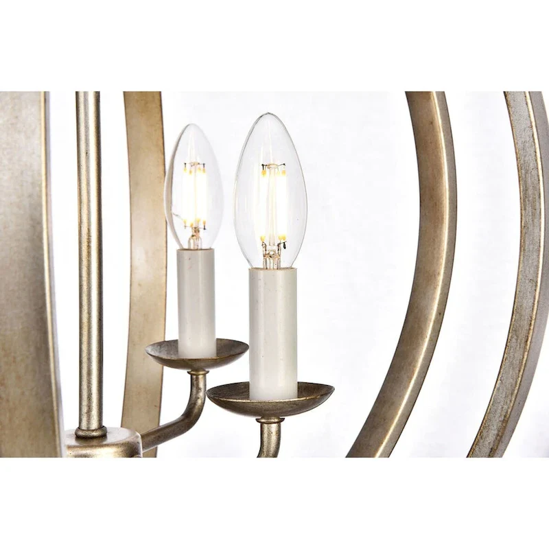 Elegant Lighting Marlow 4 Light 18  Wide Taper Candle Pendant