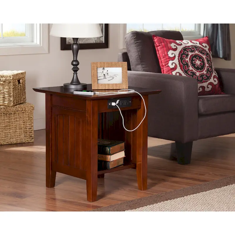 AFI Nantucket End Table with Built-in Charger