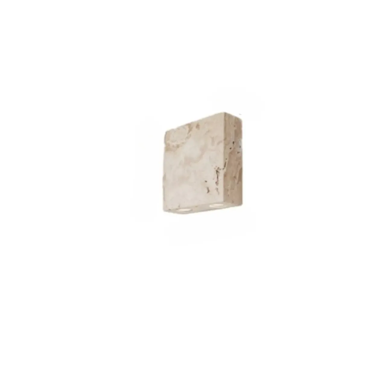 Modern Beige Stone Warm Light Wall Sconce