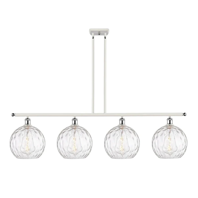 Innovations Lighting Athens Water Glass - 4 Light 48  Island Light