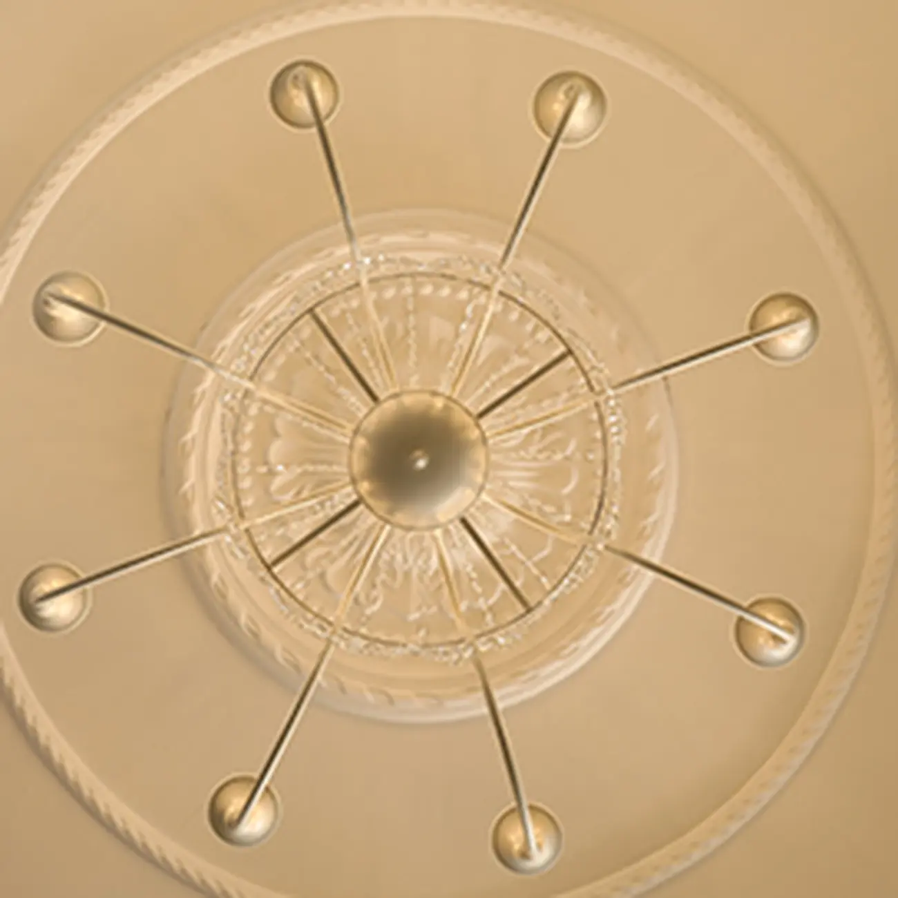 Modern Chalk Candelabra Metal Crystal Chandelier