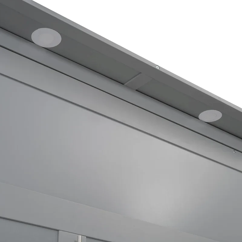 Murphy Bed Wall Bed with Shelves, Drawers and LED Lights