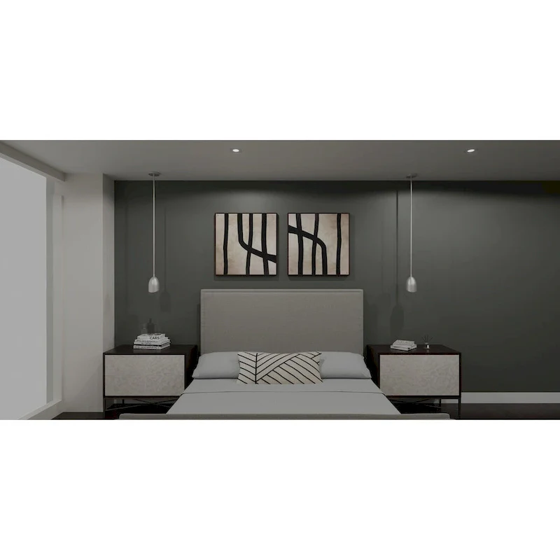 Haynes 1-Light Brushed Nickel Mini Pendant Light