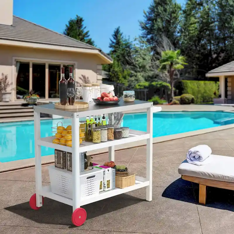 Patio Grill carts Moveable kitchen island