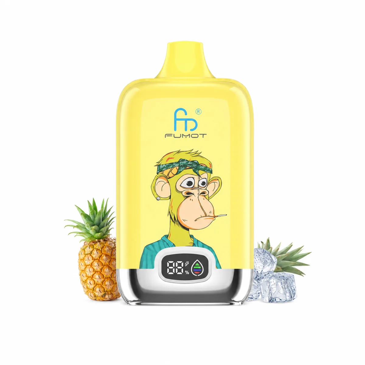 Fumot Digital Box 12000 Pineapple Ice – Einweg-Vape, Produktansicht