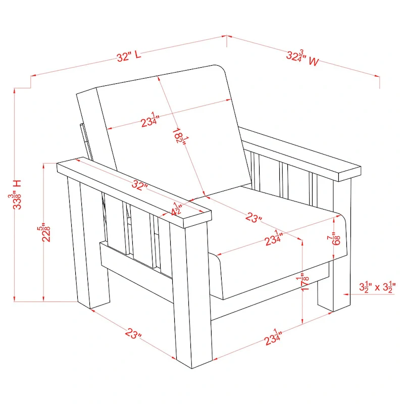 Jimo Rustic Oak Linen Fabric Padded Accent Chair by Furniture of America