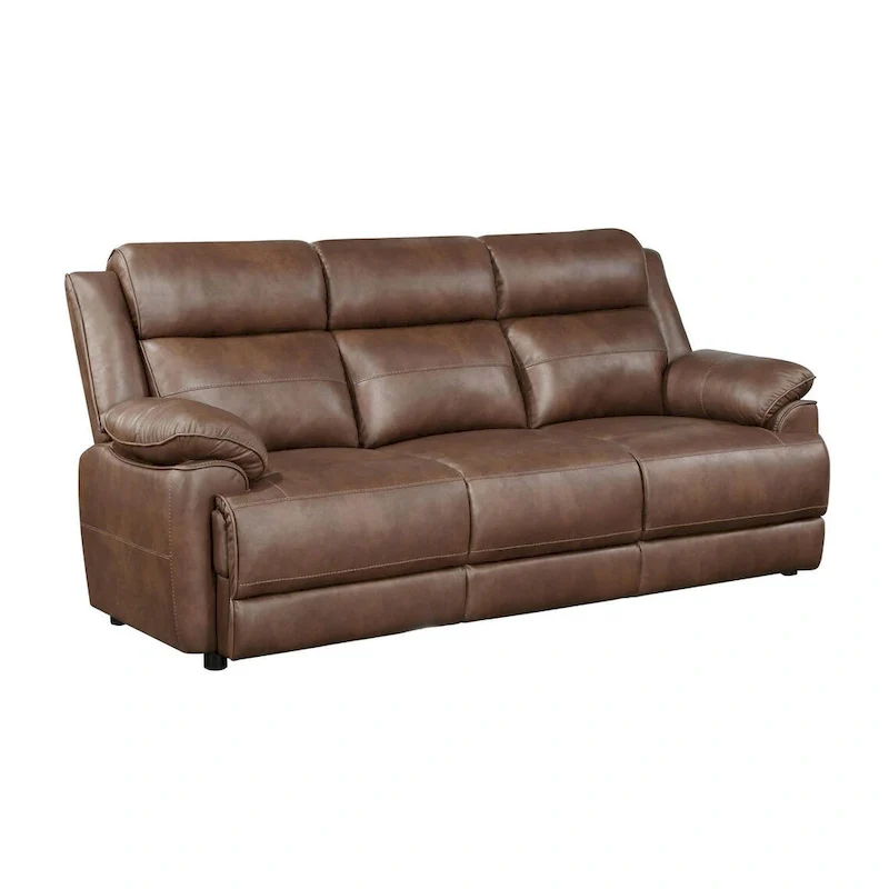 Worthington Dark Brown Padded Arm Sofa
