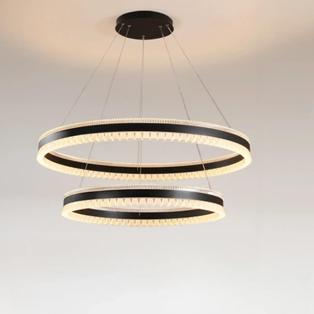 Stylish Modern Circle Tiered Ring LED Chandelier