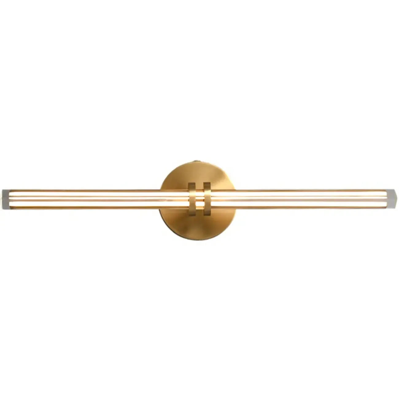 Multi Dimming Modern Linear Copper Bathroom Wall Lights