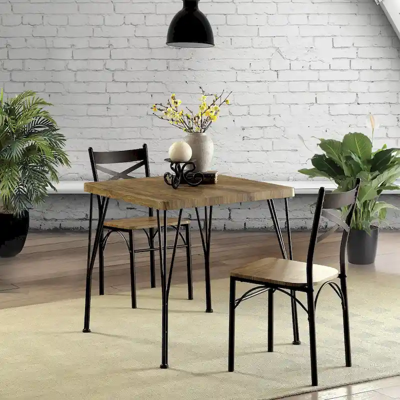 DH BASIC Small Space 2-Person Dining Set by Denhour