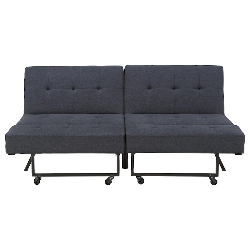 Palatka Full 80   Wide Tufted Fabric Convertible Futon by iNSPIRE Q Classic