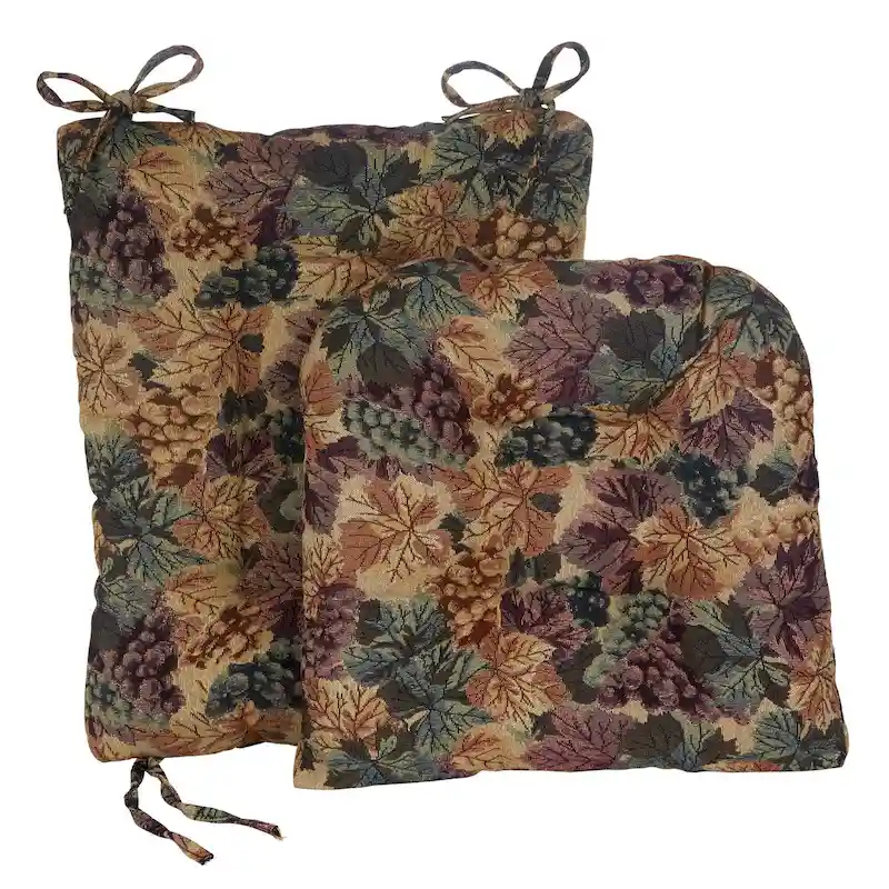 Gripper Jumbo Cabernet Rocking Chair Cushion Set