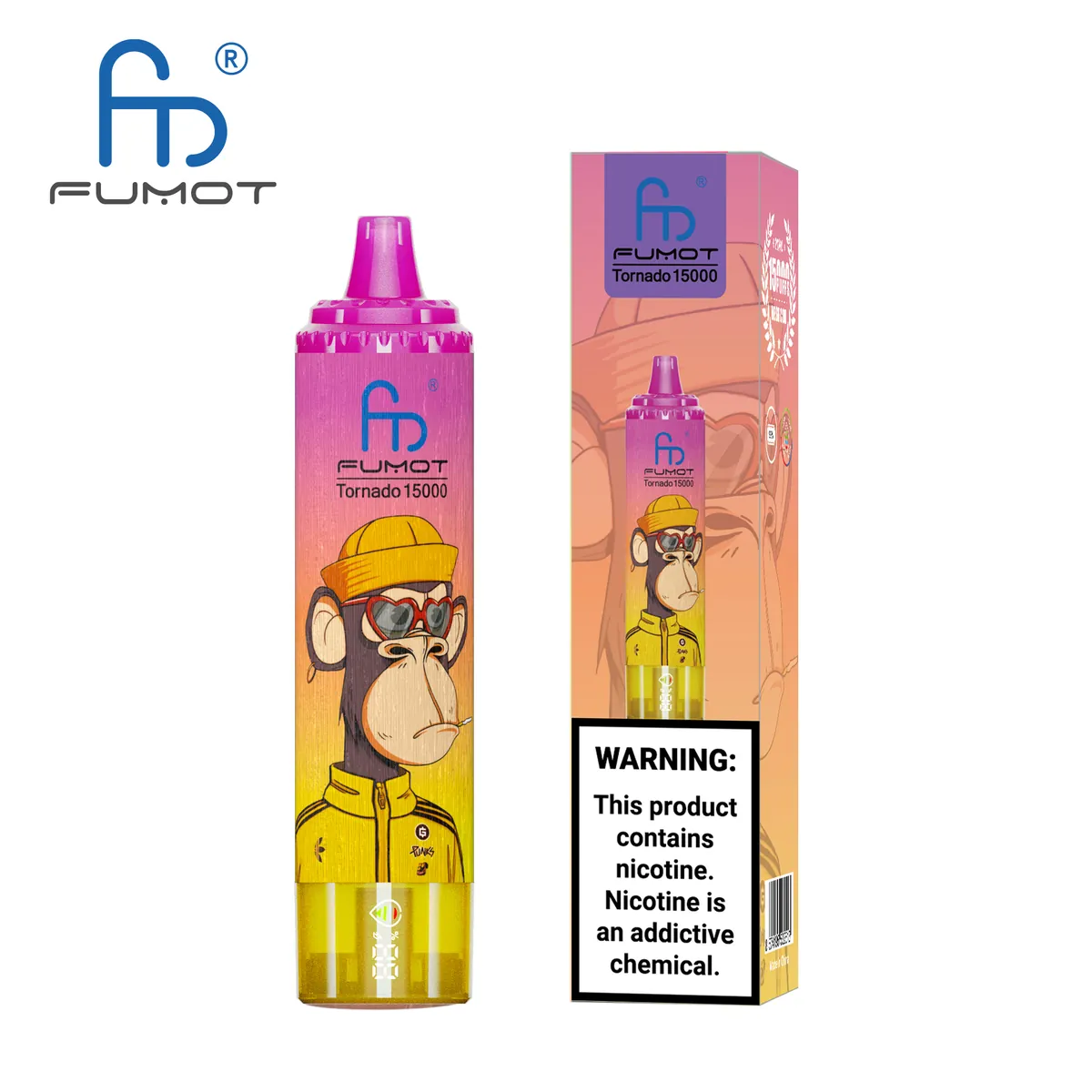 Fumot Tornado 15000 Banana Ice – Einweg-Vape mit Einzelverpackung