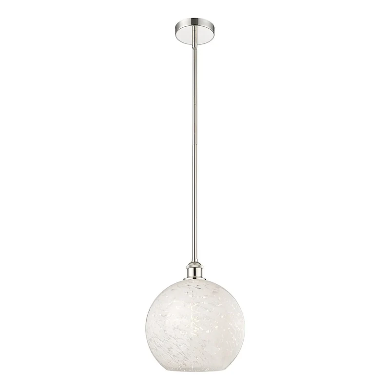 Innovations Lighting 616-1S 13 12 White Mouchette Pendant White