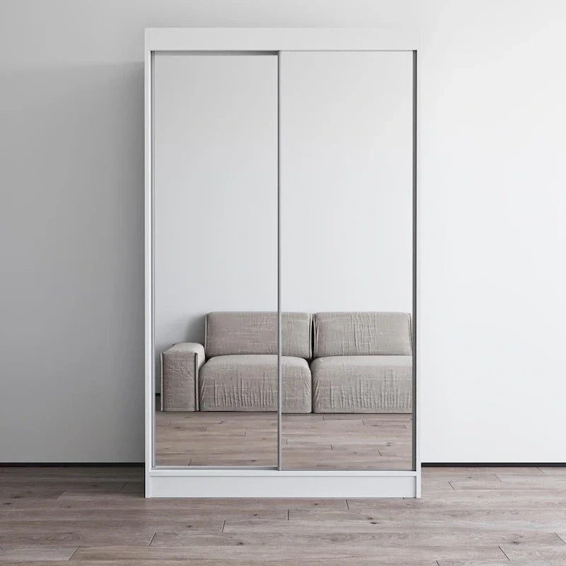 Copper Grove Parasol Modern Glossy Mirrored 2-door Wardrobe Armoire