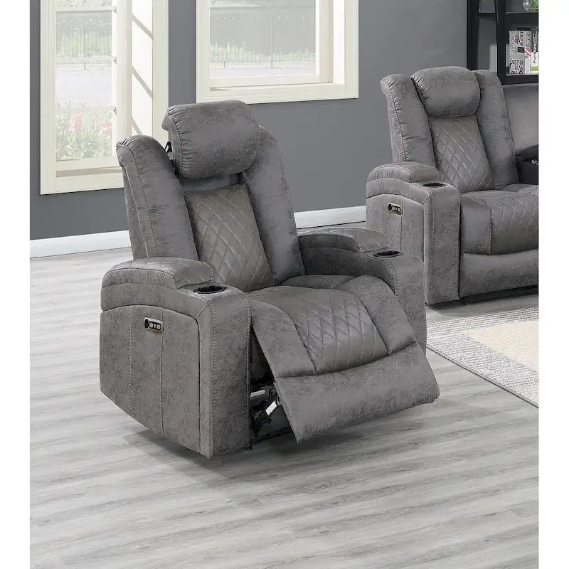 Power Recliner With Cup Holders