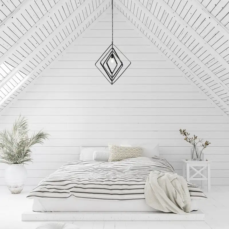 Charlotte River of Goods Black Metal 27.5-Inch Pendant Light with Adjustable Hanging Cord - 27.5  x 1.5  x 89