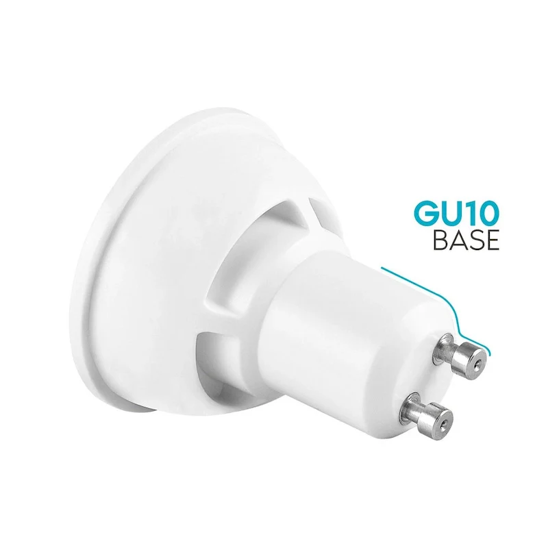 Luxrite MR16 GU10 LED Bulbs Dimmable, 50W Halogen Equivalent, 500 Lumens, 120V, Enclosed Fixture Rated (16 Pack)