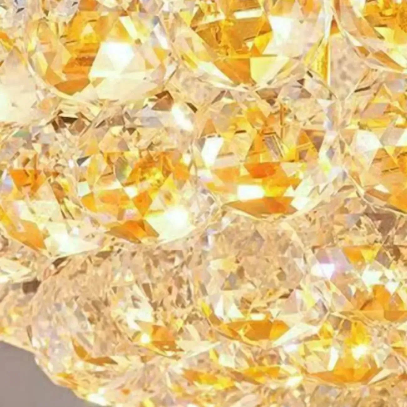 Adjustable Grand Gold Clear Crystal Chandelier