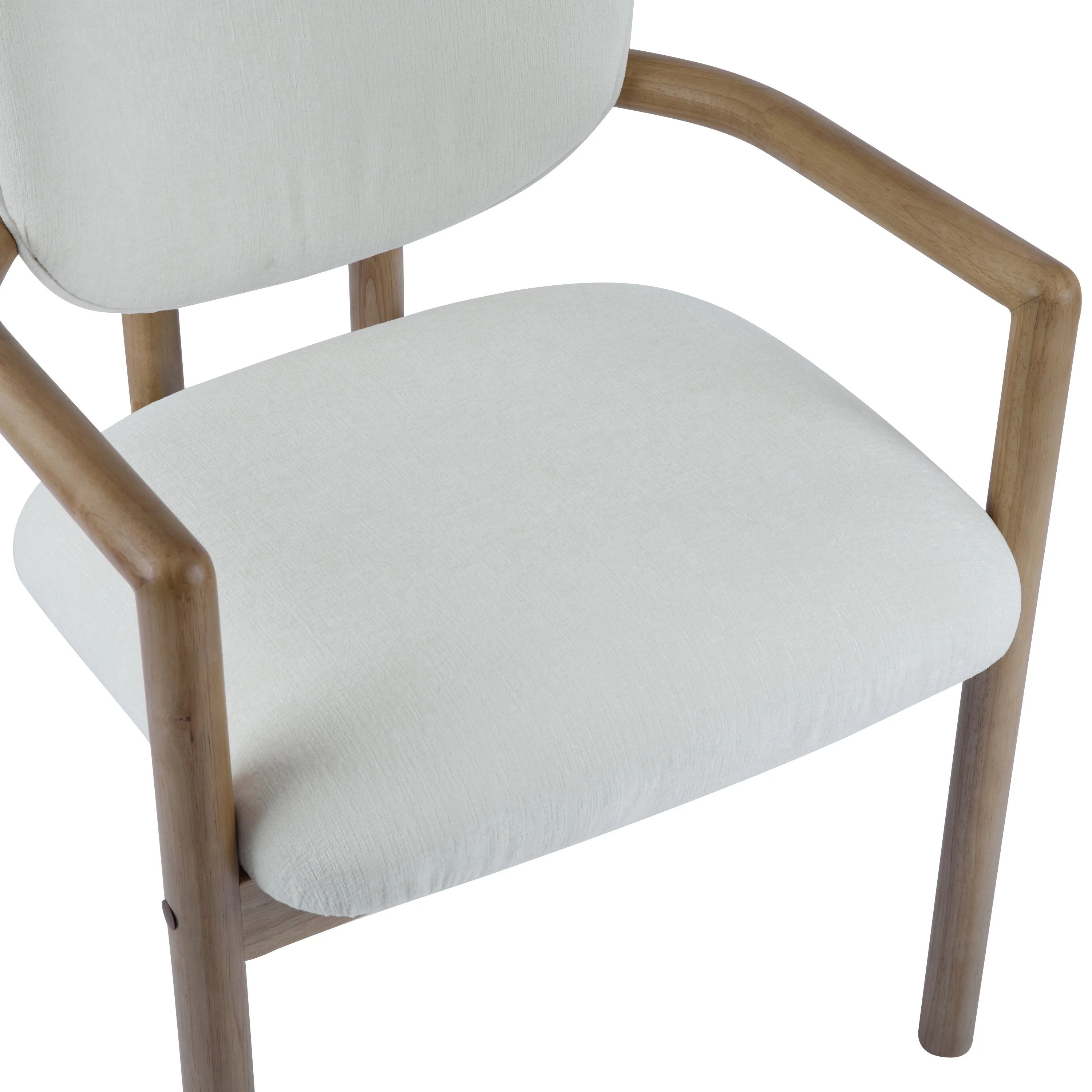 Walker Edison | Modern Wood Upholstered Dining Chairs Set of 2