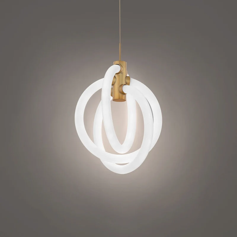 WAC Lighting PD-27413-35 Knot 3 Light 10  Wide LED Abstract Pendant -