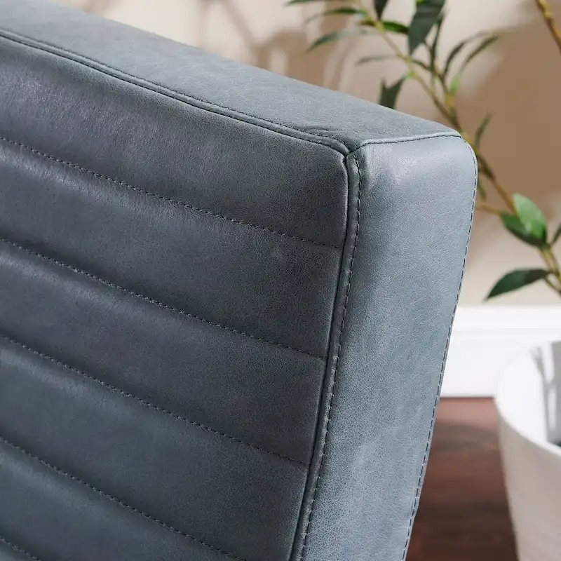 Art Leon Retro Armless Leather Chair