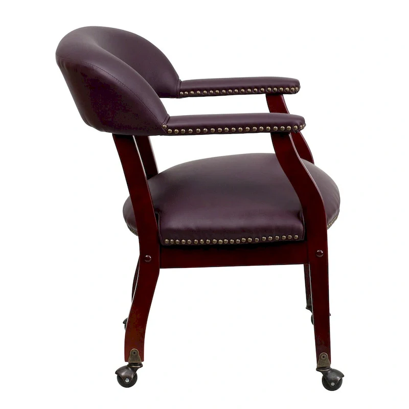 Conference Chair with Accent Nail Trim and Casters