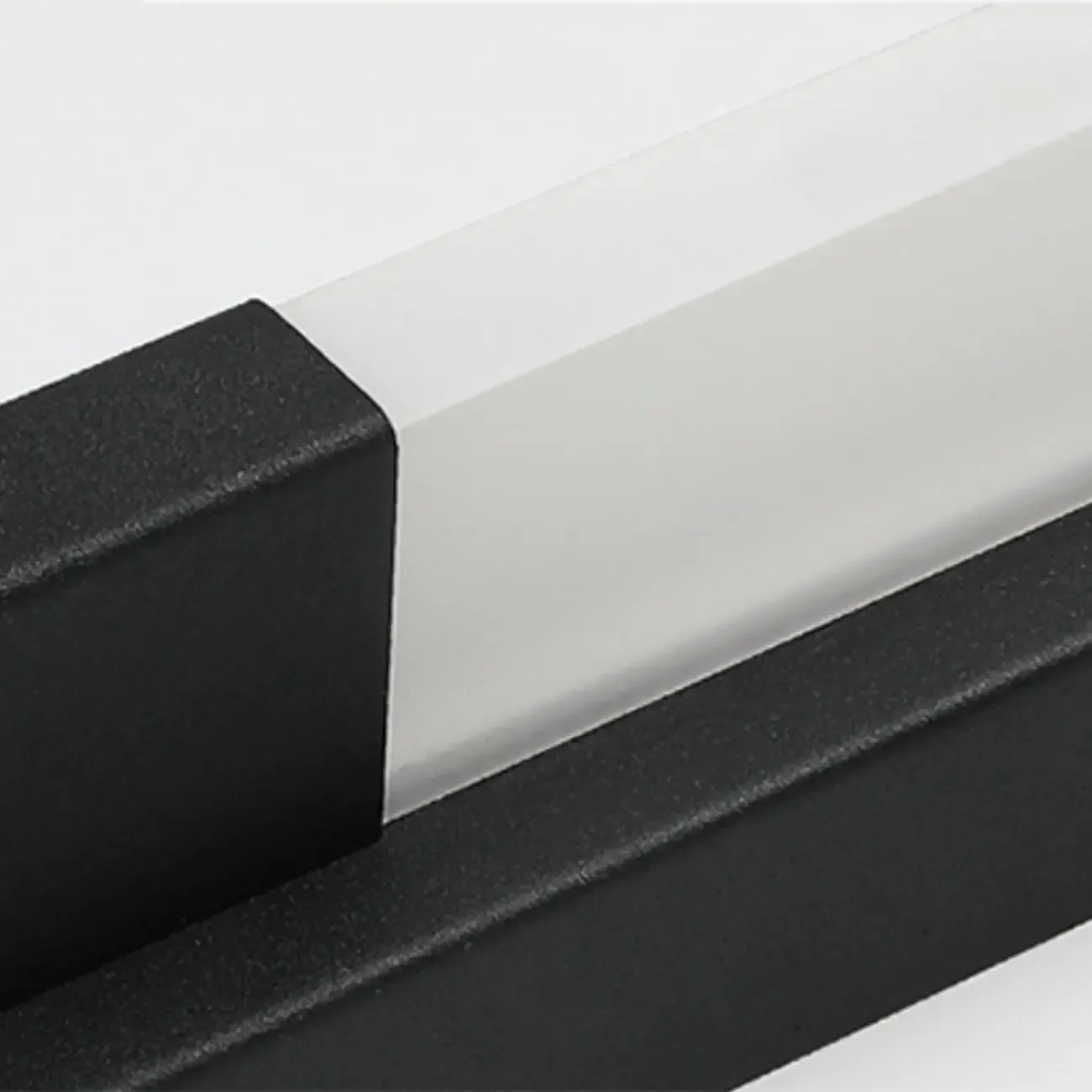 Modern Black LED Dimmable Vanity Light with Acrylic Shade