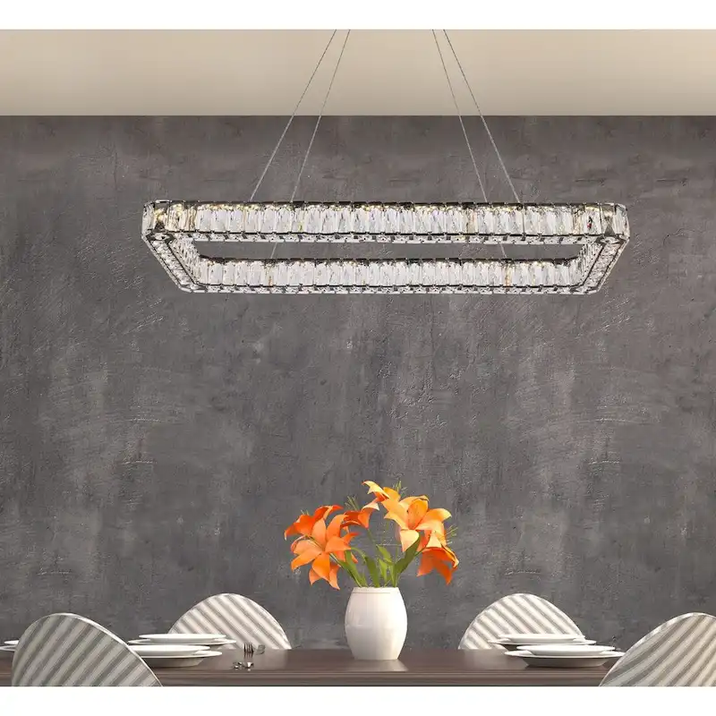 Indigo Home 42 inch LED Single rectangle pendant