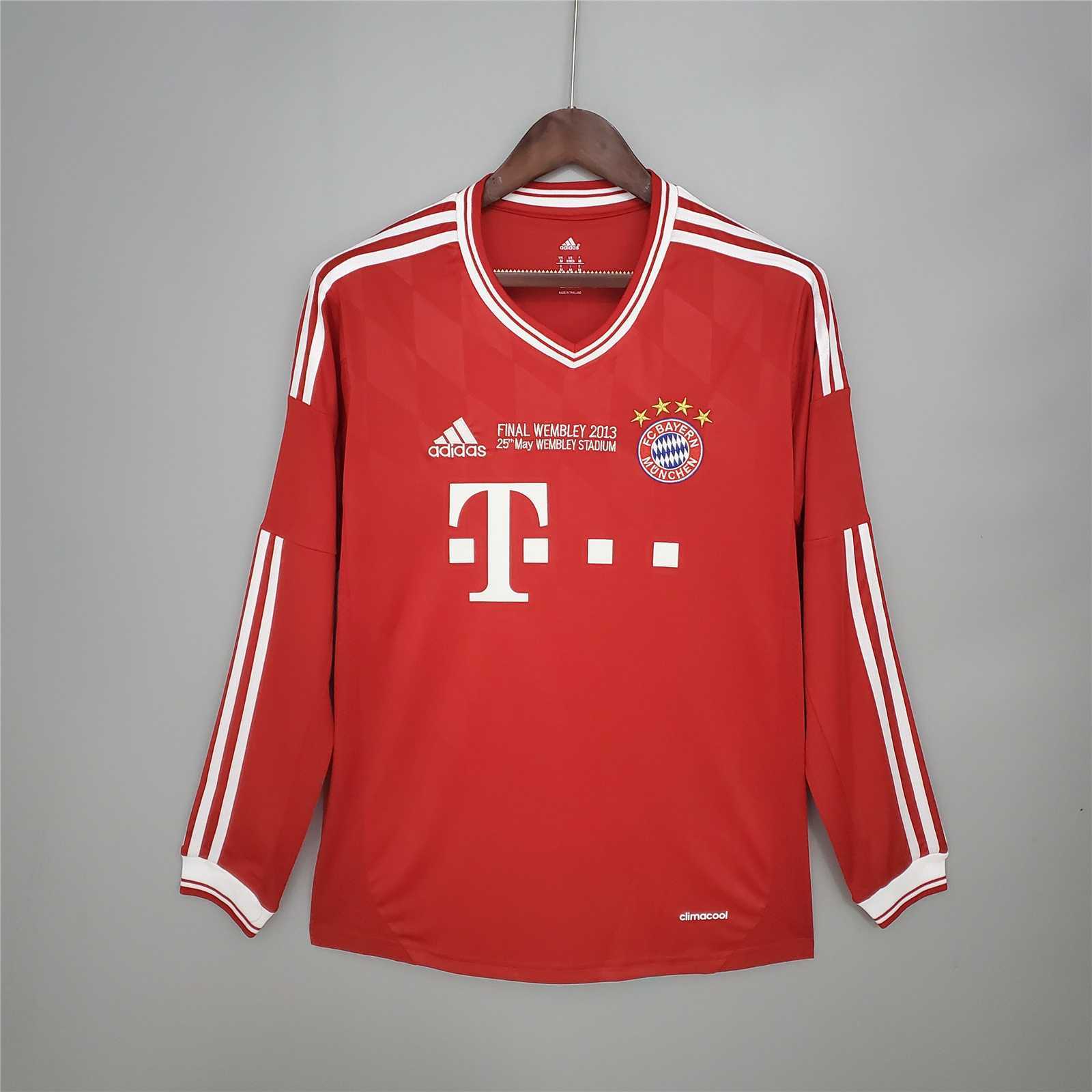 Maillot Retro Bayern Munich domicile manches longues 2013/14