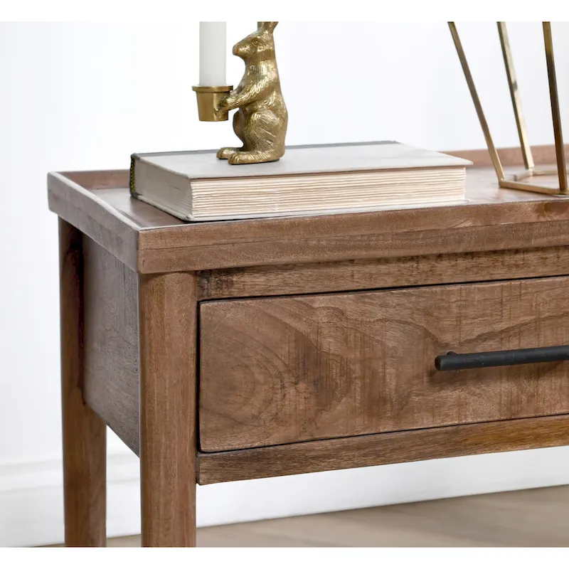 Ciaria 1-Drawer End Table Brown by Kosas Home