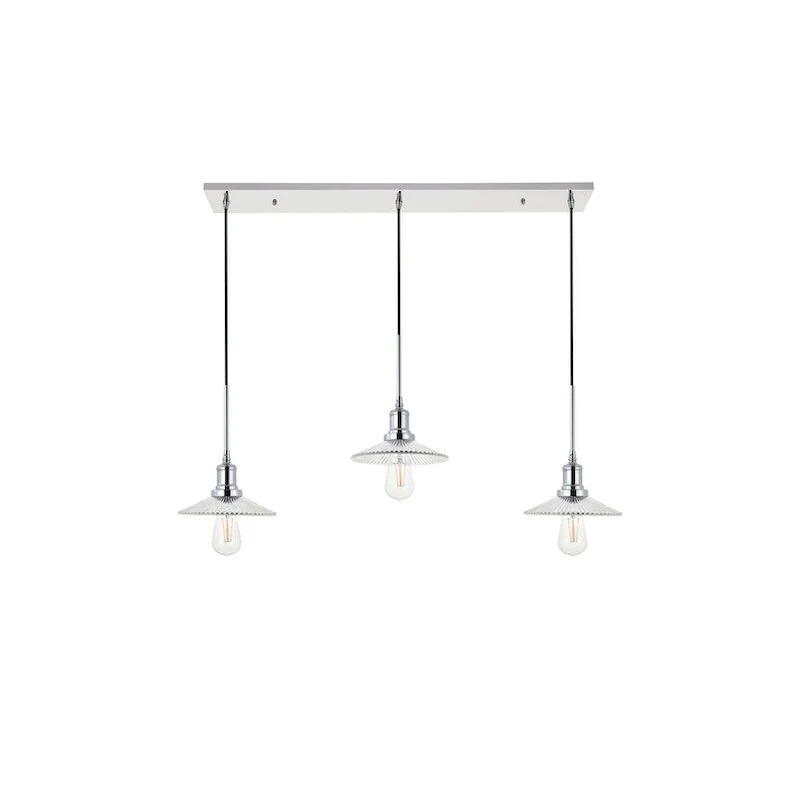 Waltz 3 light black Pendant